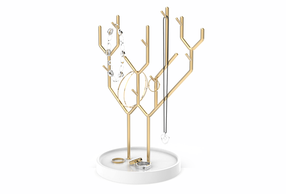 Branches shape Jewellery holder with round base