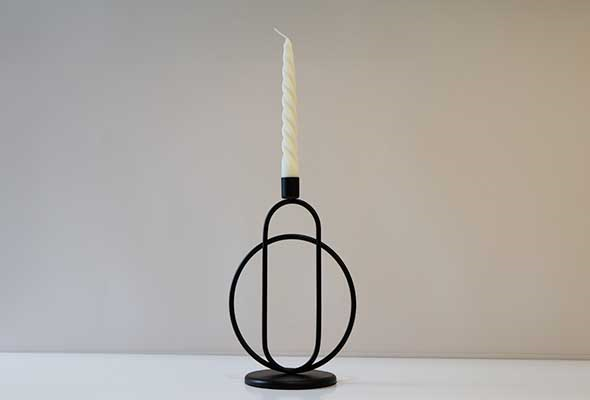 Black Line Wrought Iron Candlestick2