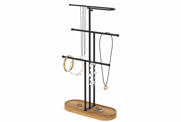 What are the characteristics of jewelry rack products?