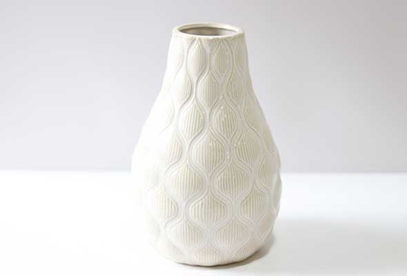 Whitstable Ceramic Embossed Vase