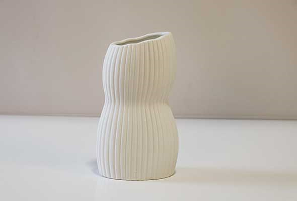 Neutral Asymmetrical Straight Vase2