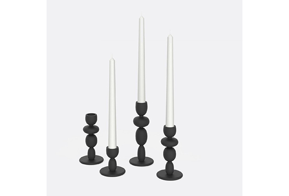 Nordic Simple Classic Black Candlestick